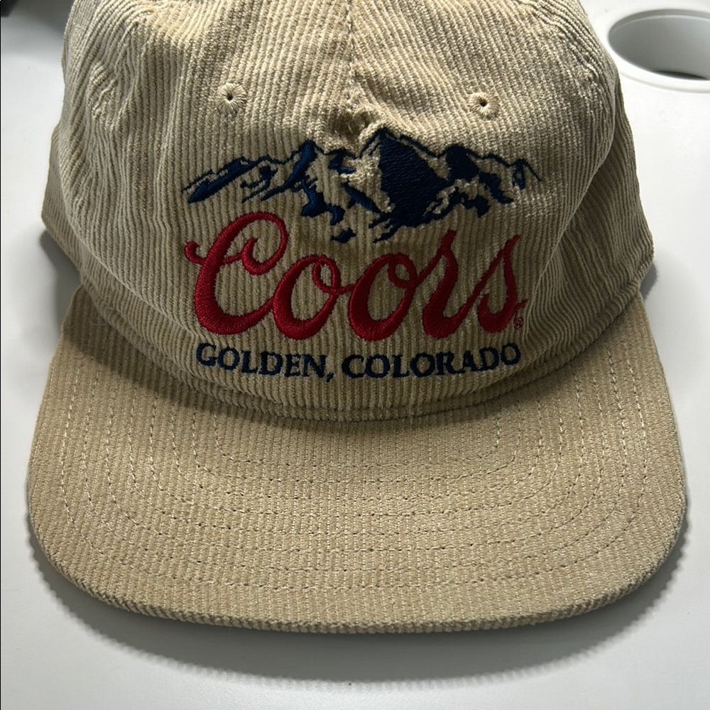 Coors Beige Corduroy Cap